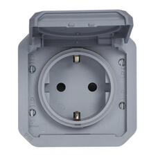 PLEXO 1-АЯ ВНУТРЕННОСТЬ РОЗЕТКИ СЕРАЯ IP55