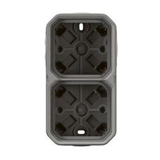 PLEXO 2-АЯ СЕРАЯ НАРУЖНАЯ КОРОБКА IP55 ГОР
