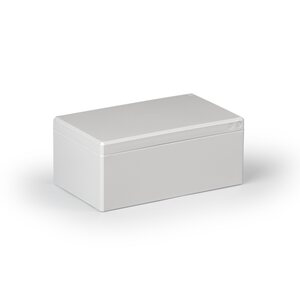 ENSTO CUBO D 120 X 200 X 86 MM, PC, КОРПУС ПОЛИКАРБОНАТ, ГЛУХАЯ СТЕНКА, СЕРАЯ КРЫШКА