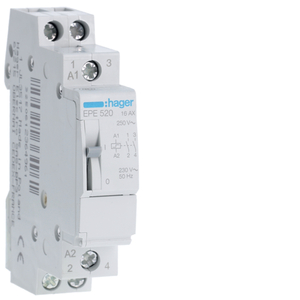 HAGER 2NO 16A 230VAC 1M МОДУЛЬНОЕ ИМПУЛЬСНОЕ РЕЛЕ