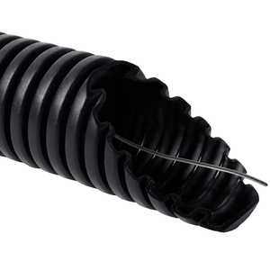 PVC 20MM 750N 1M ЧЁРНАЯ ГОФРА ДЛЯ КАБЕЛЯ