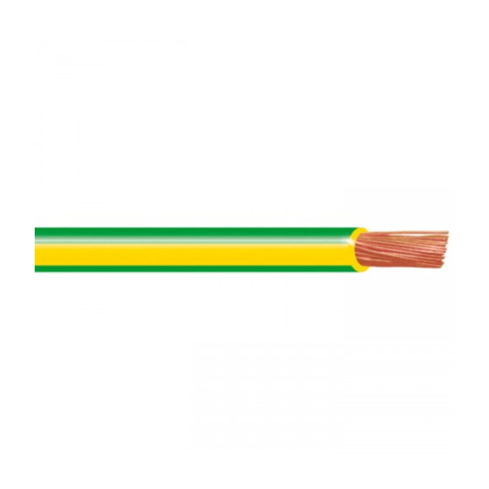 H07V-K/MKEM 1.5MM² 100M 450/750V ЖЁЛТО-ЗЕЛЁНЫЙ ГИБКИЙ ПРОВОД