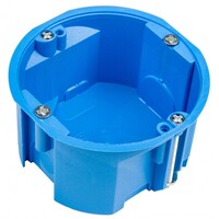 Установочная коробка для гипсокартона SIMET (68x40мм, синяя, 960*, соединяемая)